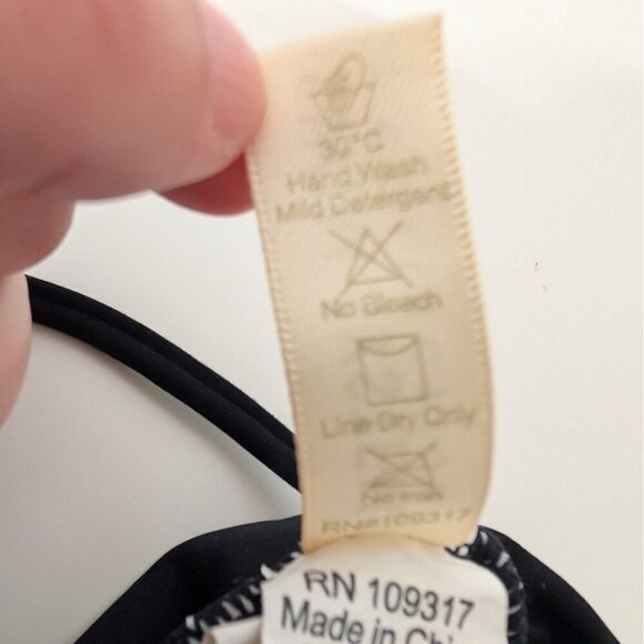 Swim Systems Collection Floral Cover up Womens Size Large Black Dolman Sleeve - Picture 6 of 12